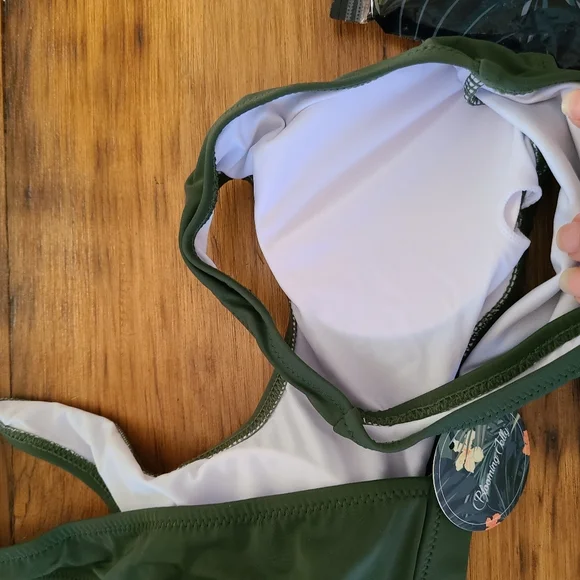 Blooming Jelly Olive Green High Waisted Bikini Size S - Picture 5 of 10